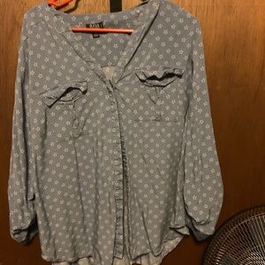 Plus size lightweight bottom down with stars